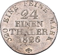 1⁄24 Thaler reverse
