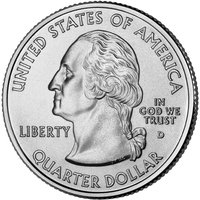 ¼ Dollar obverse