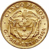 5 Pesos reverse