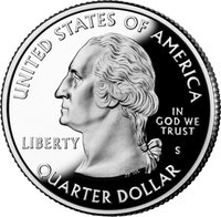 ¼ Dollar obverse