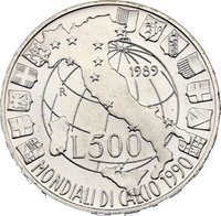 500 Lire reverse