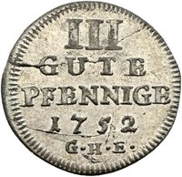 3 Pfennigs reverse