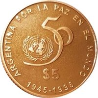 5 Pesos reverse