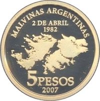 5 Pesos reverse