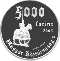 5000 Forint obverse