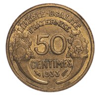 50 Centimes reverse