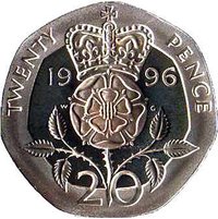 20 Pence reverse