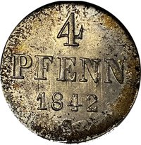 4 Pfennigs reverse