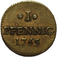 1 Pfennig reverse