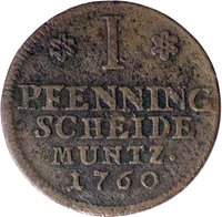 1 Pfennig reverse