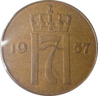 5 Øre obverse
