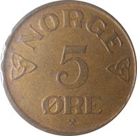5 Øre reverse