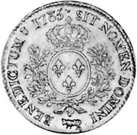 ½ Silver Ecu reverse