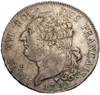 ½ Silver Ecu obverse