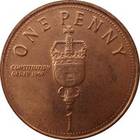 1 Penny reverse