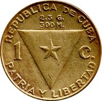 1 Centavo obverse