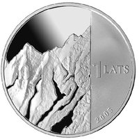 1 Lats obverse