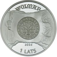 1 Lats obverse