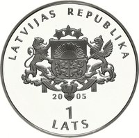1 Lats obverse