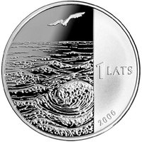 1 Lats obverse