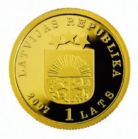 1 Lats obverse