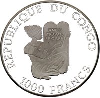 1000 Francs CFA obverse