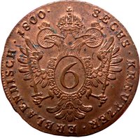 6 Kreuzers reverse
