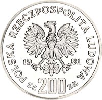 200 Zlotys obverse