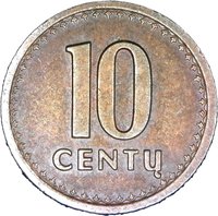 10 Centų reverse