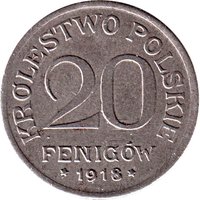 20 Pfennigs reverse