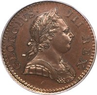 ½ Penny obverse