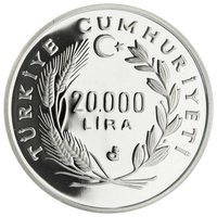 20000 Lira obverse