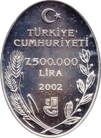 7500000 Lira obverse