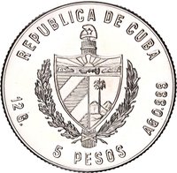 5 Pesos obverse