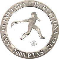 2000 Pesetas reverse