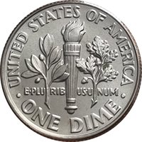 1 Dime reverse