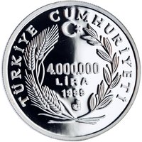 4000000 Lira obverse