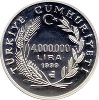 4000000 Lira obverse