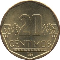 20 Centimos reverse