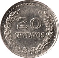 20 Centavos reverse