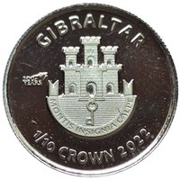 ⅒ Crown obverse
