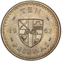 10 Pesewas reverse