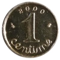 1 Centime reverse