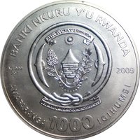 1000 Francs obverse