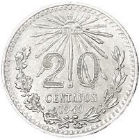 20 Centavos reverse