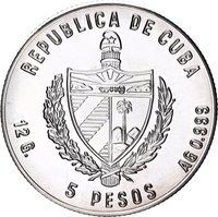 5 Pesos obverse