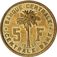 5 Francs reverse