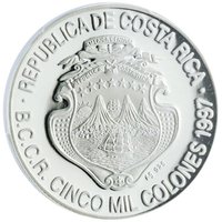 5000 Colones obverse