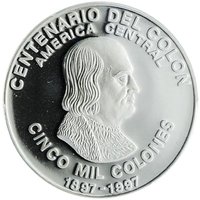 5000 Colones reverse