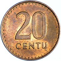 20 Centų reverse